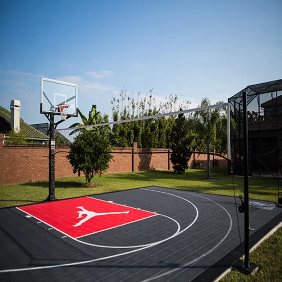 Gebrauchte Basketball-Bodenbeläge für Wohn-Hinterhofplätze, flexible Sportoberfläche
